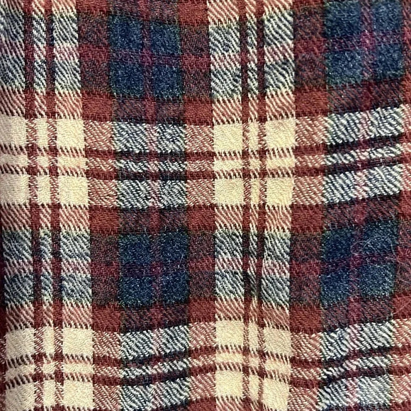 Free People Plaid Northern Bound Flannel Henley top size XS - Picture 4 of 11